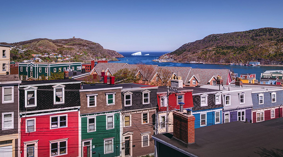 View of St. John's from the Cantwell House Bed & Breakfast balcony